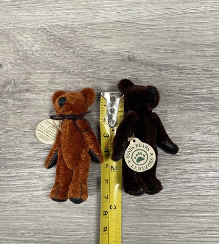 Boyds Bears T F Wuzzies Mini Plüschbär Set 3 Tylar Trevor Tyrone verbunden 3 Zoll - Bild 7 von 9