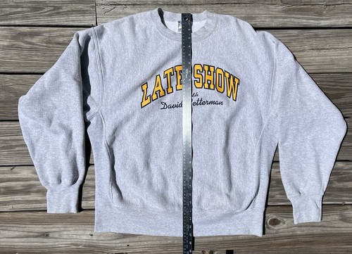Vintage Late Show David Letterman Sweatshirt Crew neck Size Large USA - Picture 5 of 5