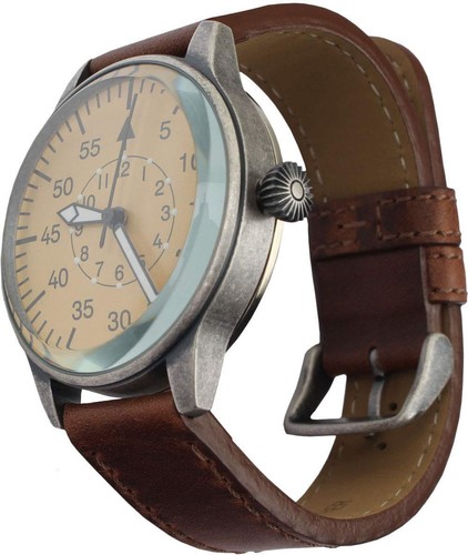 Luftwaffe Me109 Aviator Vintage German WW2 Flieger Pilot Mens Watch - Militar... - Picture 3 of 8