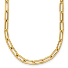 14k Yellow Gold Polished Fancy Link Necklace