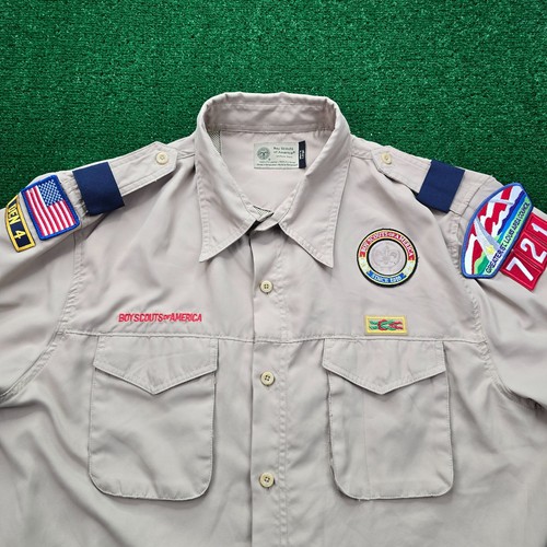 Boy Scouts of America Shirt Mens Large Button Up Greater St Louis Area Council - Picture 2 of 10