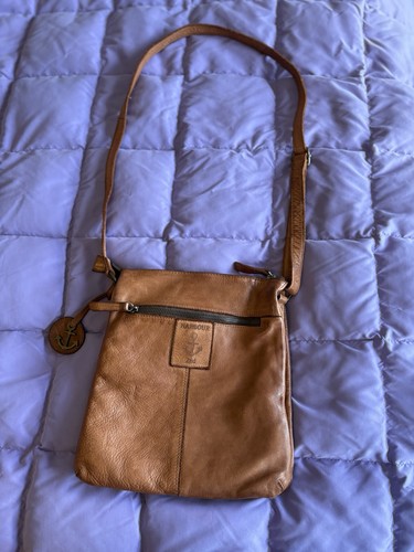 Harbour 2nd Woven Square Front Leather Crossbody Bag/Portemonnaie Cognac Color - Bild 13 von 14