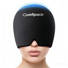 Migraine Relief Cap, Full Head Cold Compress Soft Stretchy Headache Relief Ca...