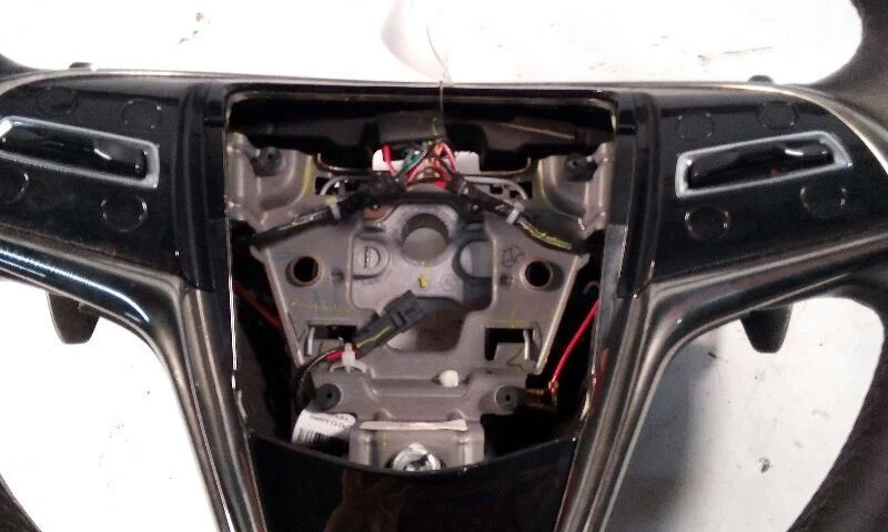 2016 Cadillac CTS Steering Wheel Black Leather Heated Audio Phone - Image 4 of 4