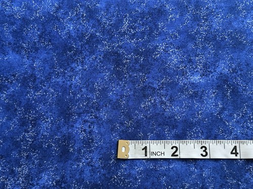 'Shimmer Radiance, Blue/Silver' Northcott patchwork/craft cotton