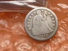 1858 Seated Liberty Silver Dime No Arrows #2