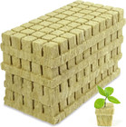 Rockwool Cubes 1 Inch, Rock Wool Planting Cubes with Holes, Rockwoo