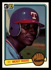 1983 Donruss # #394 Mickey Rivers HIGH GRADE BEAUTY!