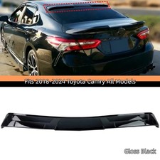 FOR 2018-2024 8TH TOYOTA CAMRY BLACK REAR WINDOW WINDSHIELD VISOR ROOF SPOILER