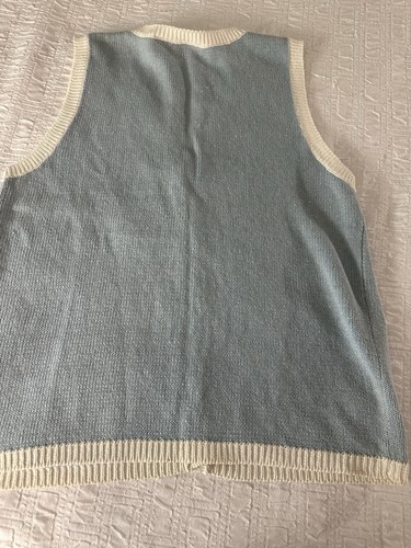 VTG Sweater Vest Womens Capacity Petites XLP Garden & Birdhouses Grannycore Read - Picture 14 of 18