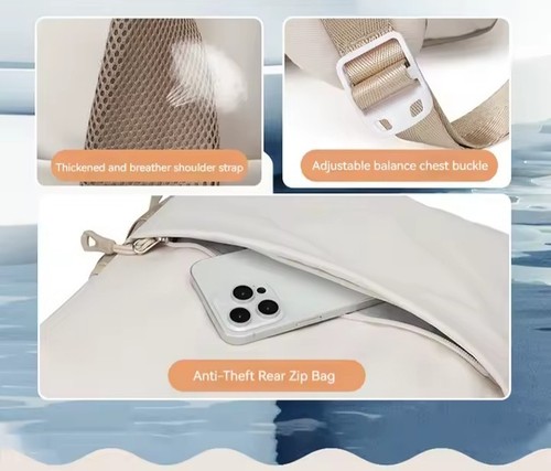 sac à dos Beige Pour femme Pour École Voyage Grande Capacité - Zdjęcie 7 z 8