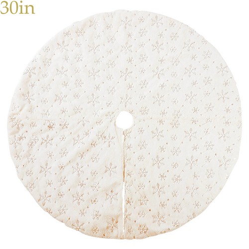 Soft Rugs Snowflake Mat Blanket Tree Foot Carpet Christmas Tree Skirt - Picture 13 of 18