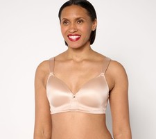 Breezies Invisible Comfort Wirefree T-Shirt Bra Sunbeige B/44 New