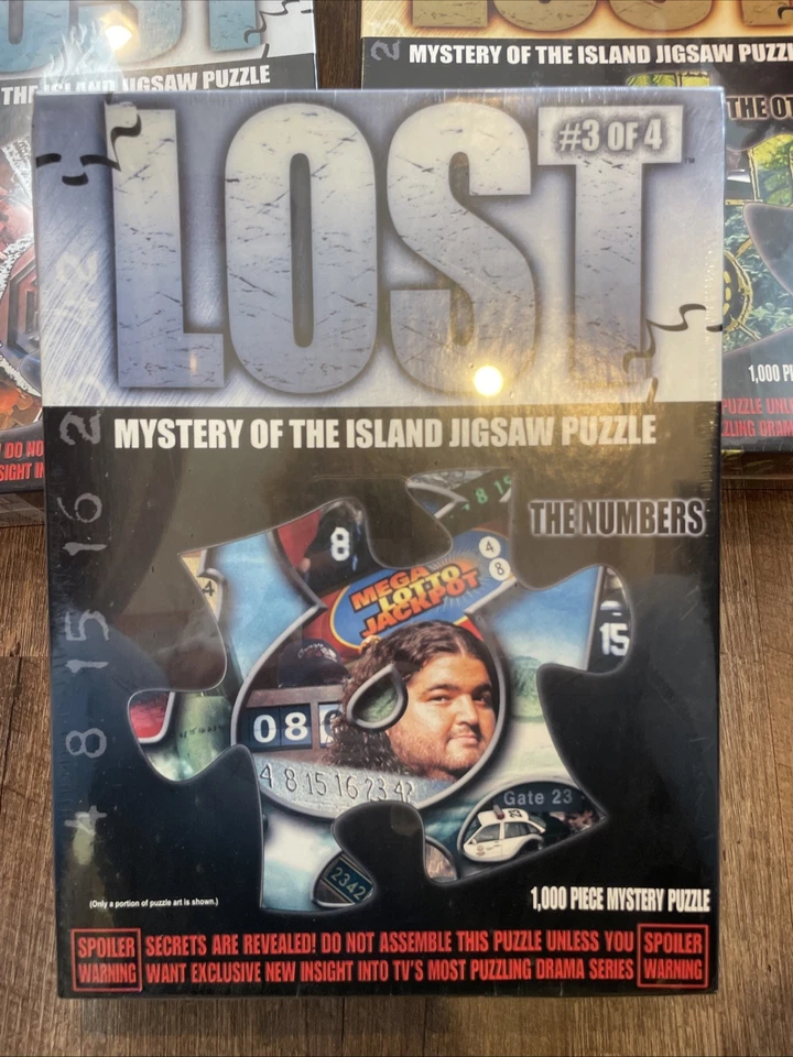 LOST 1, 2, 3 MYSTERY OF THE ISLAND NUMBERS 1000 PC JIGSAW PUZZLE 2006 Unopened - Image 2 of 4
