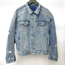 Yeezy Gap Engineered by Balenciaga Padded Denim Jacket Blue Jean Sz M-2XL