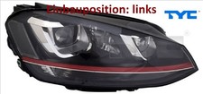 TYC 20-14224-16-2 Hauptscheinwerfer links Scheinwerfer Frontscheinwerfer für VW 