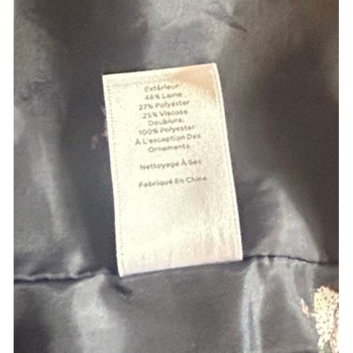 Talbots marineblau Wolle Fensterscheibe kariert Entenmuster gefüttert Blazer Jacke Damen 6P - Bild 8 von 8