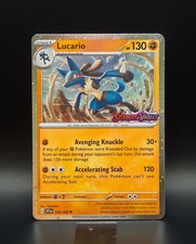 Lucario 114/198 Scarlet & Violet Cosmos Holo Stamped