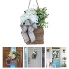 Wildflower Basket Wall Hanging for Spring and Summer For Home Decoration