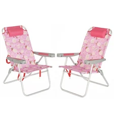 	SUNNYFEEL 17" Tall Oversized Beach Chairs 2 Pack for Adults Heavy Duty 500 LBS	