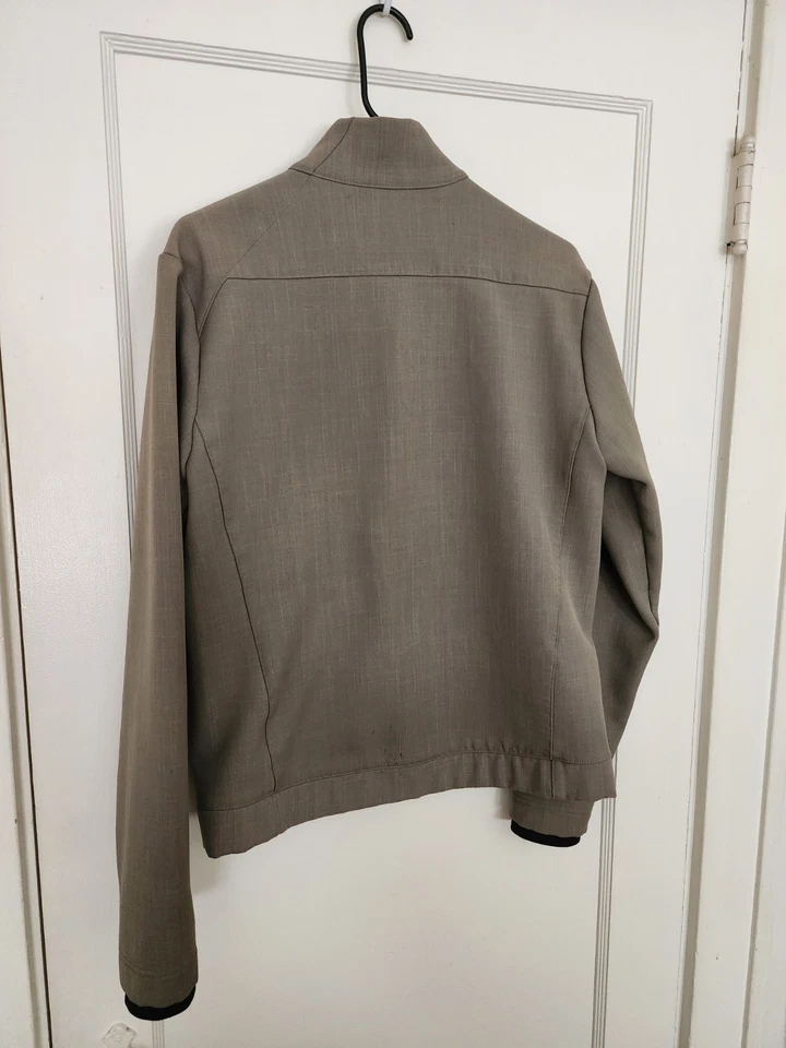 Chaqueta softshell polar Pearl Izumi verde oliva pequeña cremallera completa Foto 3 de 4