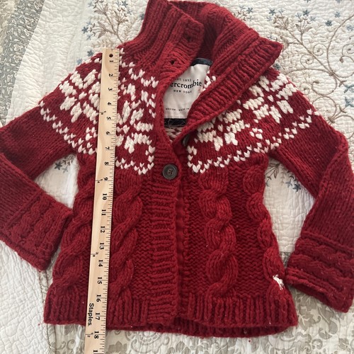 Vintage Abercrombie Kids Size Med Chunky Knot Sweater Girls EUC - Picture 5 of 8