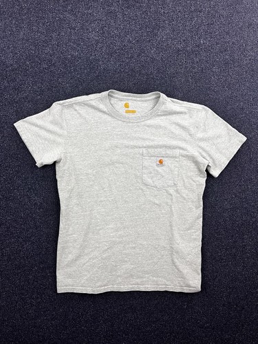 Carhartt Hemd Herren Small Grau Tasche Workwear Original Fit Crewneck Tee Logo