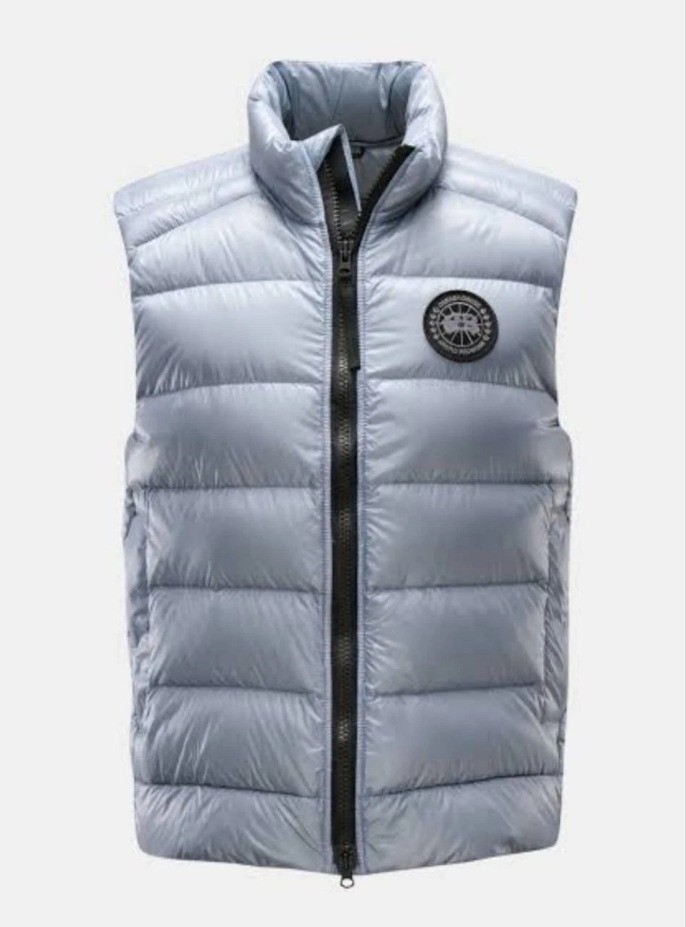 Mens Canada Goose Crofton Vest Black Label Puffer Gilet Jacket Grey