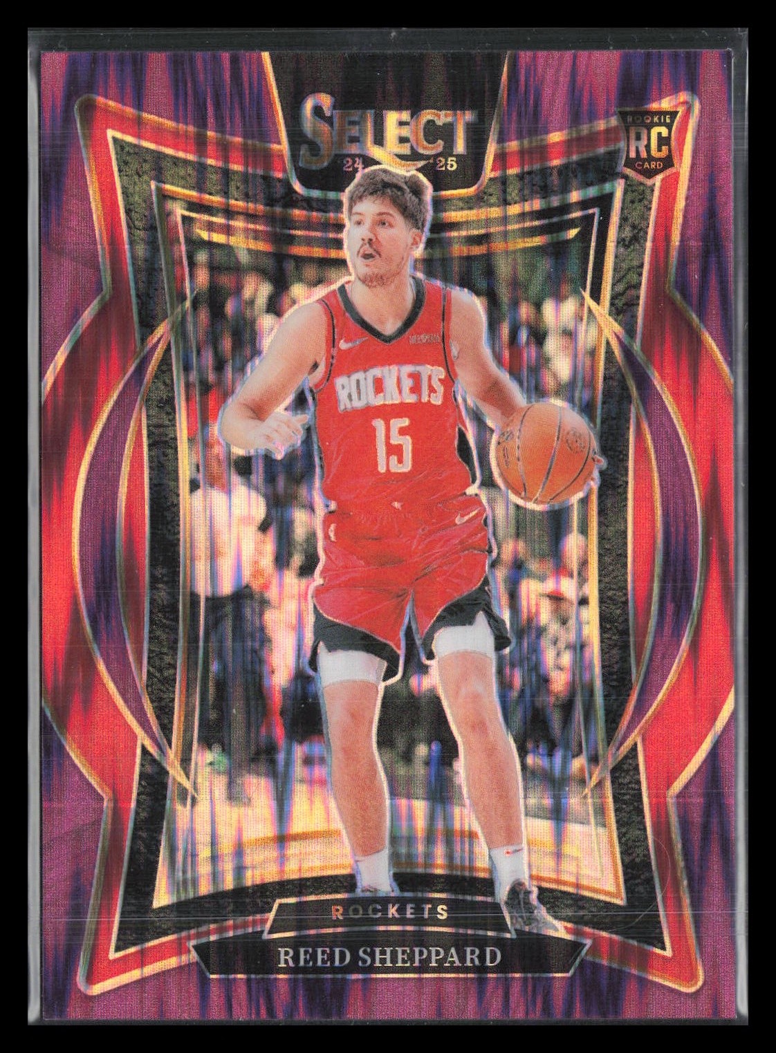 2024-25 Panini Select #68 Reed Sheppard Purple Flash Prizm #/249