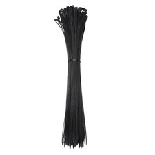 200Pcs 18 Inch x 5.2 mm Zip Ties, Self-Locking Nylon Wire Cable Ties Black