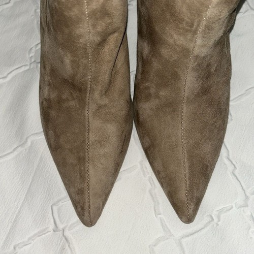 Steve Madden hellbraun/haferflockenfarben Wildleder Leder kniehohe Stiefel Größe 9,5M) - Bild 5 von 12