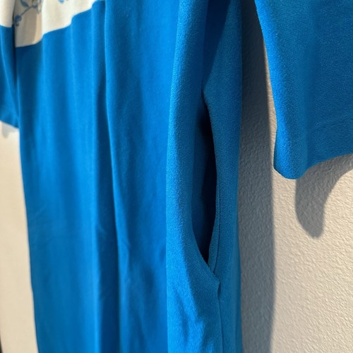 Sears Best Damen Nachthemd Vintage Samt Velours Pullover lang blau Größe 10 - Bild 10 von 19