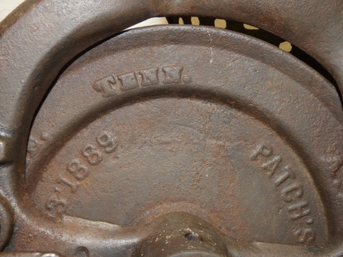Antique 1889 BLACK HAWK Cast Iron CORN SHELLER Hand Crank AH Patch Patents Vtg - Picture 16 of 23