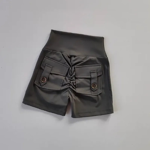 Nude High Waist Peach Hip Seamless Fitness Shorts with Pockets Women's Tight - Picture 25 of 30