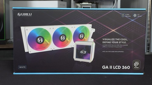 Liam-Li Galahad II LCD 360 White Liquid Cooler - Afbeelding 4 van 4