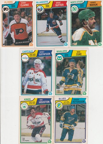 1983-84 OPC LOT 7 CLARKE SUTTER MARUK
