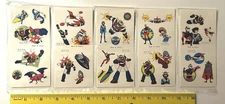 VINTAGE 70s GRANDIZER STICKER SET ANIME ROBOT JAPAN FIVE (5) SHEETS LOT GOLDRAK