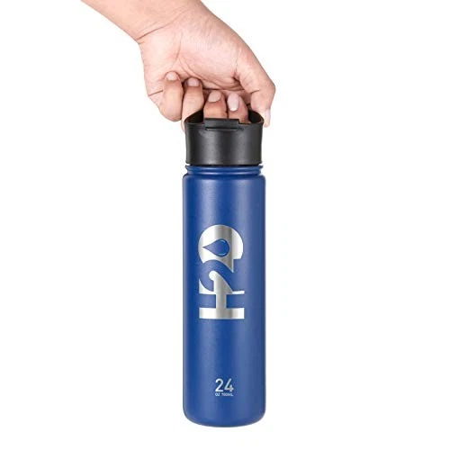 H2O Happiness 2 Others Vacuum-Insulated Stainless-Steel Water Bottle, 24oz