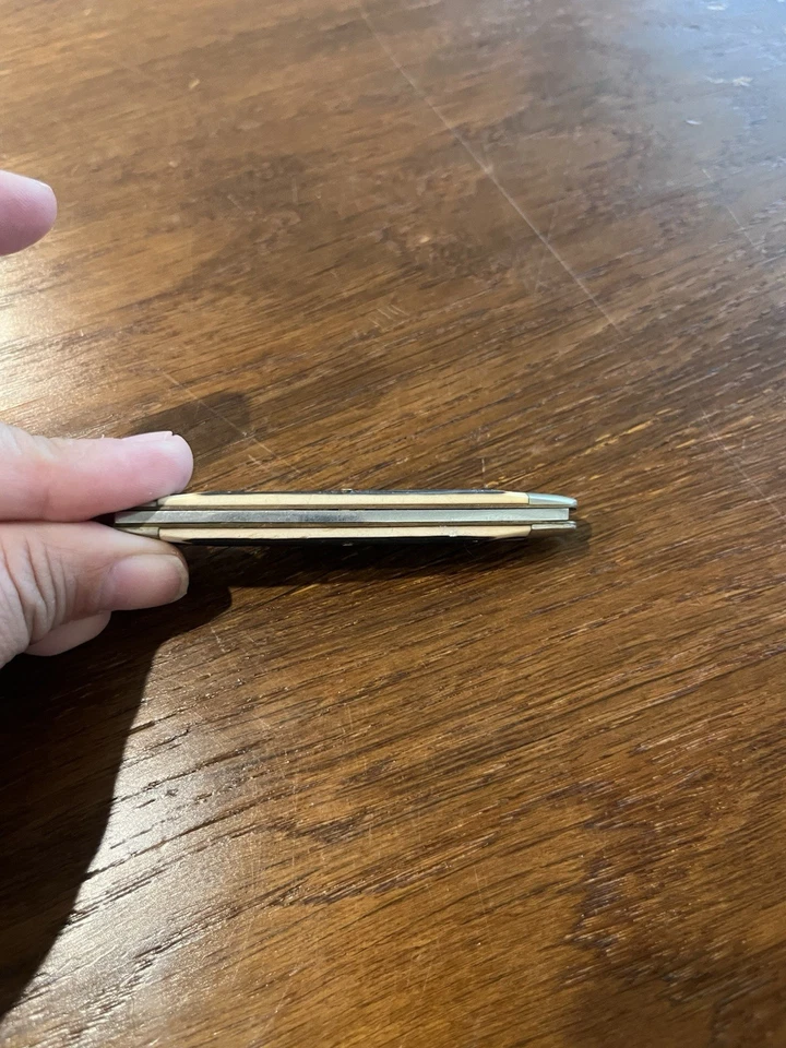 Cuchillo Jack Vintage 2 Hojas - Mango Jigged, Refuerzos de Plata Níquel, Navaja de Bolsillo Foto 4 de 4