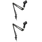  Set of 2 Mic Mount Suspension Table Bracket Studio Microphone Stand