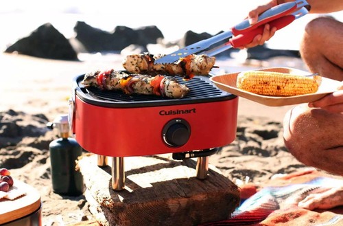 Cuisinart Venture PORTABLE GAS GRILL BBQ Propane Barbecue CGG-750 Open Box - Picture 2 of 5
