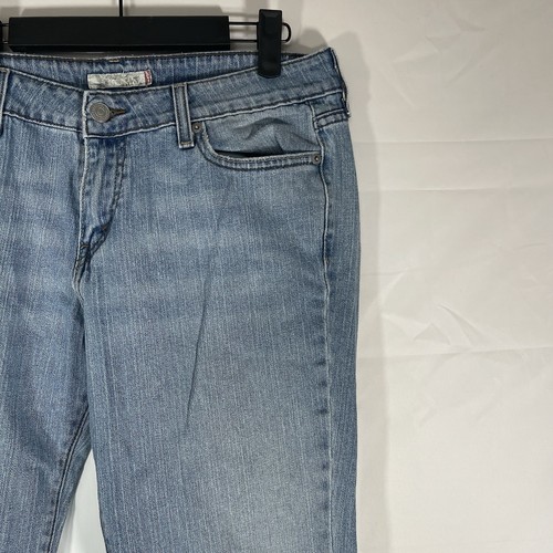 Levis 545 Low Bootcut Womens Jeans 10M Blue Stretch Medium Wash - Picture 2 of 12