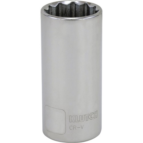 Klutch Deep Socket, Metric, 24mm, 1/2in.-Drive, 12-Pt. - Bild 3 von 5