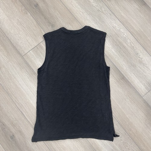 ATM Slub Jersey ärmellos Schuljunge T-Shirt Tank Rundhals schwarz small - Bild 2 von 4
