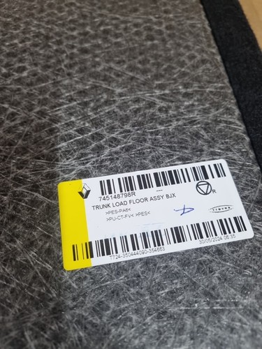 2024 DACIA SANDERO STEPWAY RIVESTIMENTO BAGAGLIAIO POSTERIORE 745148798R - Foto 4 di 7