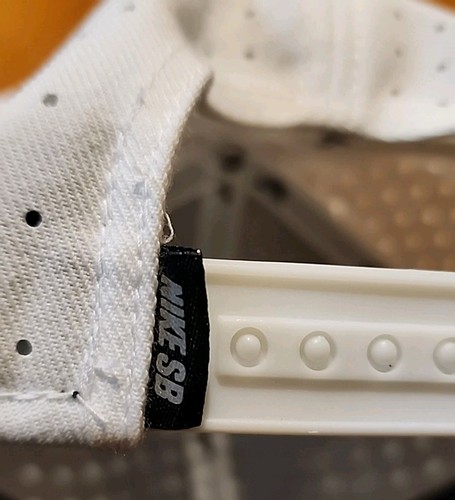 Nike SB Pro Dri-Fit Aerobill Perforado Blanco Snapback Gorra Sombrero Skateboarding - Imagen 10 de 14