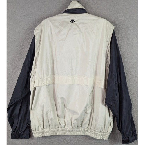 Descente Jacket Mens Size L-XL Beige Blue Club Corp Championship Series Vented - Picture 7 of 13