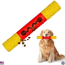 Interactive 9” Dog Toy for Aggressive Chewers - Tough Rubber Chew Toy