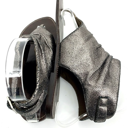 Nordstrom Metallic Leather Bootie Sandals size 5M - Picture 5 of 8