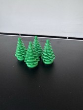 4x Vintage Lego Fir Trees - Roughly 1980/90s